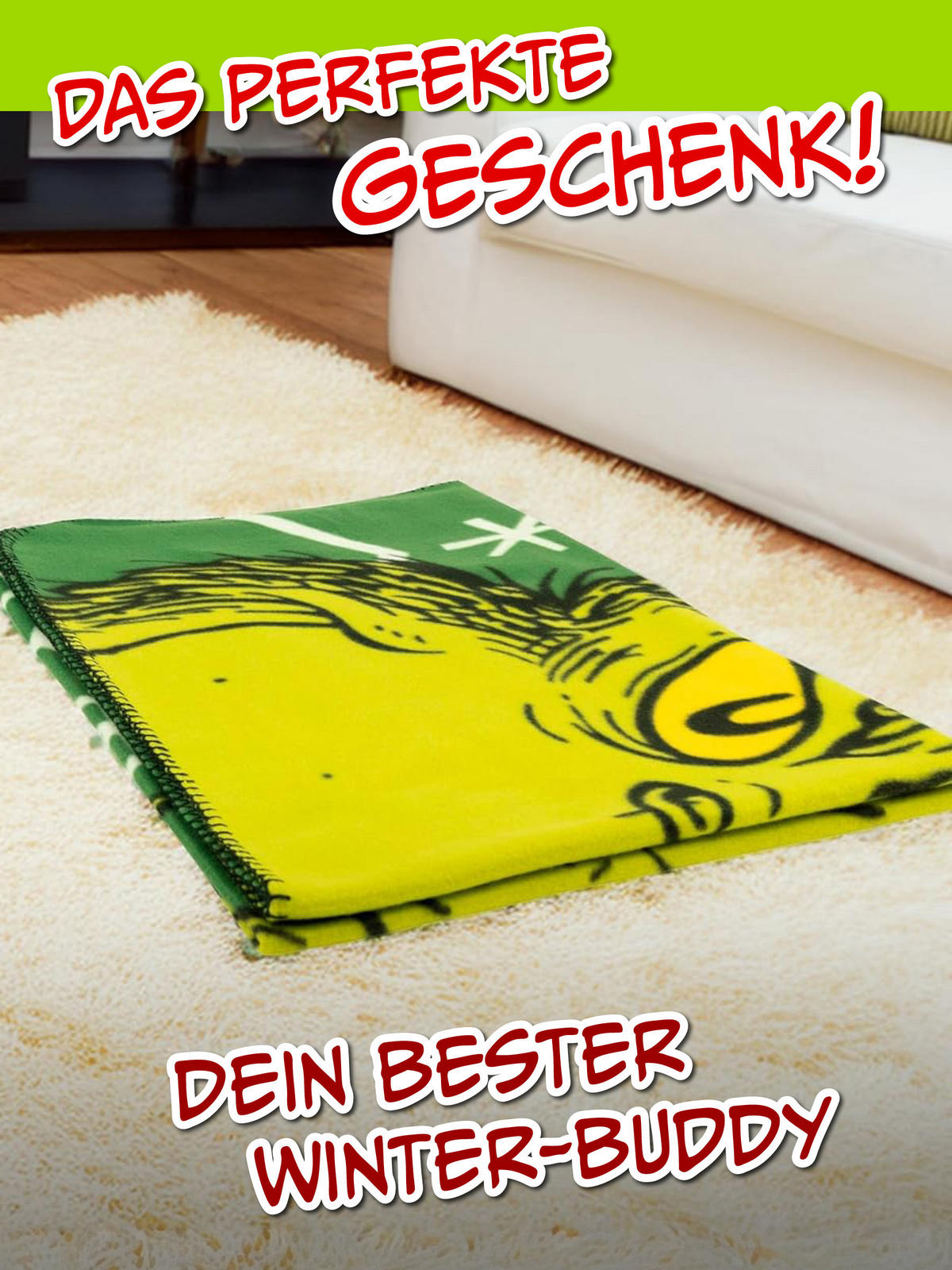 KUSCHELDECKE The Grinch Merry Grinchmas Grün 130 x 170 cm - Grün, Textil (130/170cm) - United Labels
