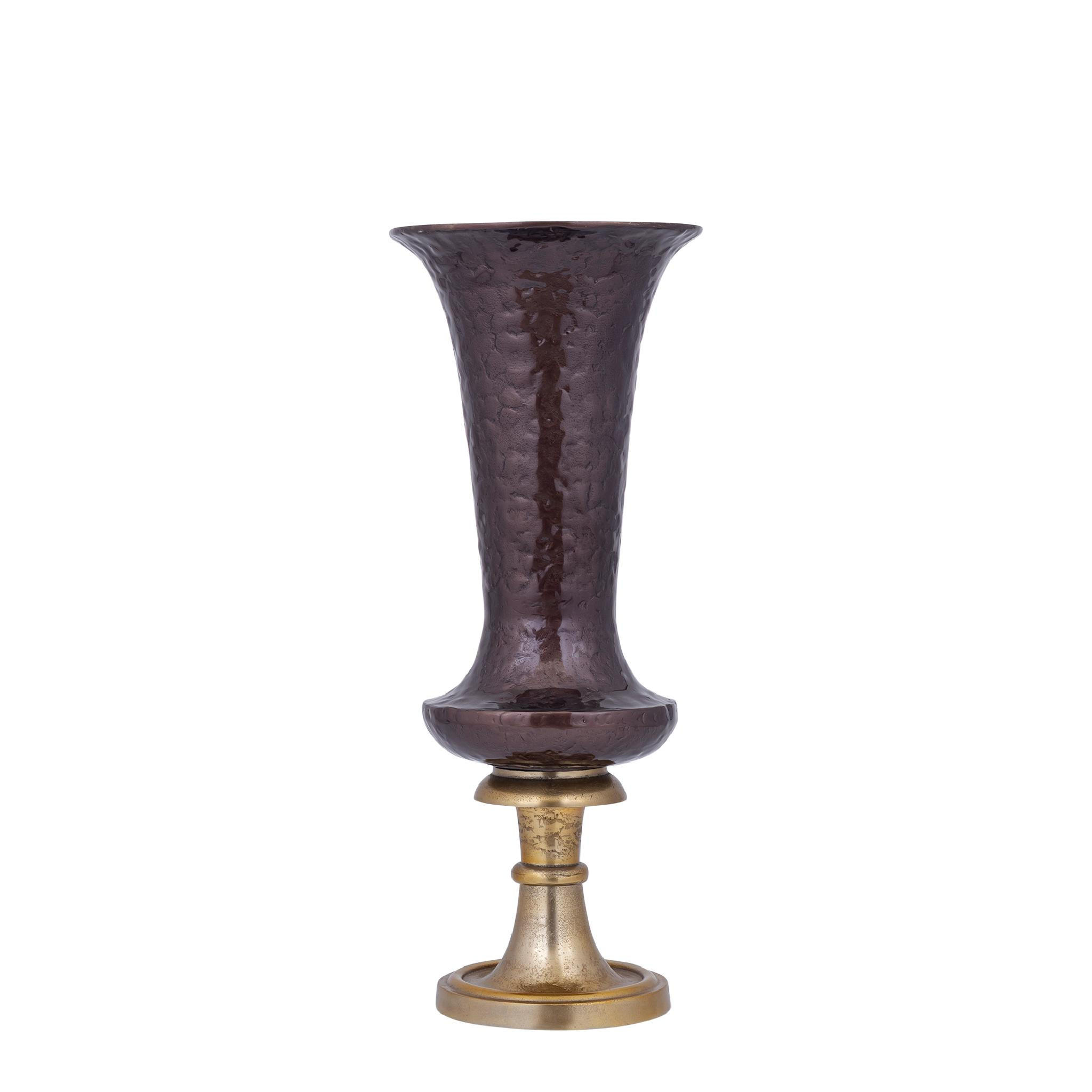 TOPF Lysse Braun 25/25/61cm - Braun, Metall (61cm) - PTMD Collection