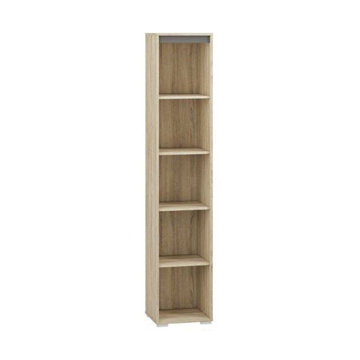 hi-markt Standregal Sonoma Eiche, Dunkelgrau 40x200x34 cm