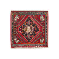 ORIENTTEPPICH handgeknüpft Gashgai Rot 63/59 cm Schurwolle - Rot, Textil (59/63cm) - Looma