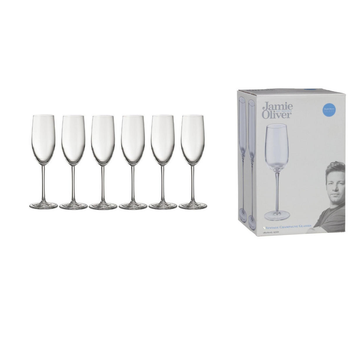 CHAMPAGNERGLÄSER, Kristall, 2er Set, Sektgläser, Kristallglas, spülmaschinenfest, hochwertig, Party, Hochzeit, elegant, Trinkgläser, Geschenkidee - Transparent, Glas (0.5L) - Tefal