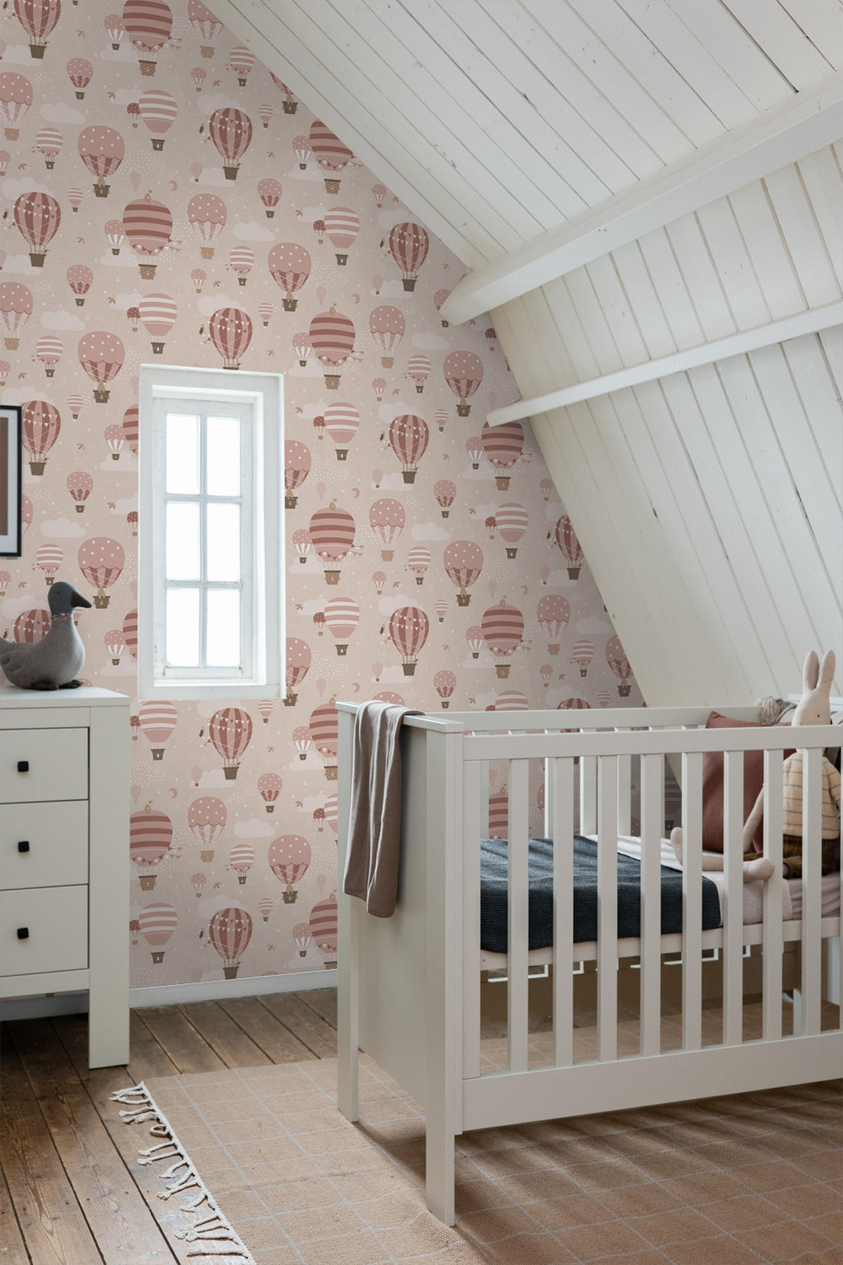TAPETE Luftballons 50 x 900 cm - Pink, Papier (50/0.1cm) - ESTAhome