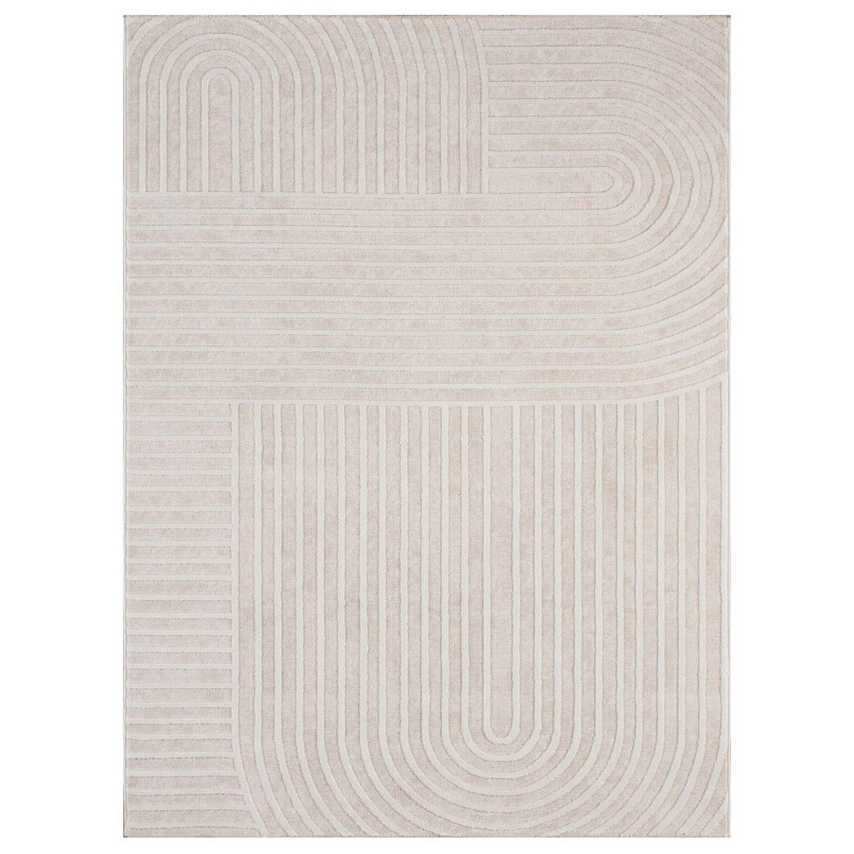 FLACHWEBETEPPICH Boho Creme 160 x 220 cm - Creme, Kunststoff (160/220cm) - TT Home
