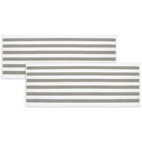 STRANDTUCH, 2er-Set, 70x180 cm, 100% Baumwolle, Grau - Grau, Textil (70/180cm) - Zollner