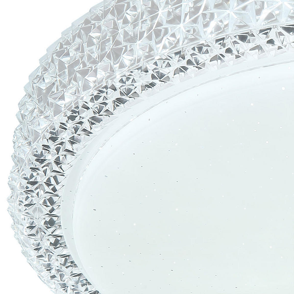 LED DECKENLEUCHTE Metall Kristallklar - Klar, Metall (30/30/8cm) - Globo Lighting