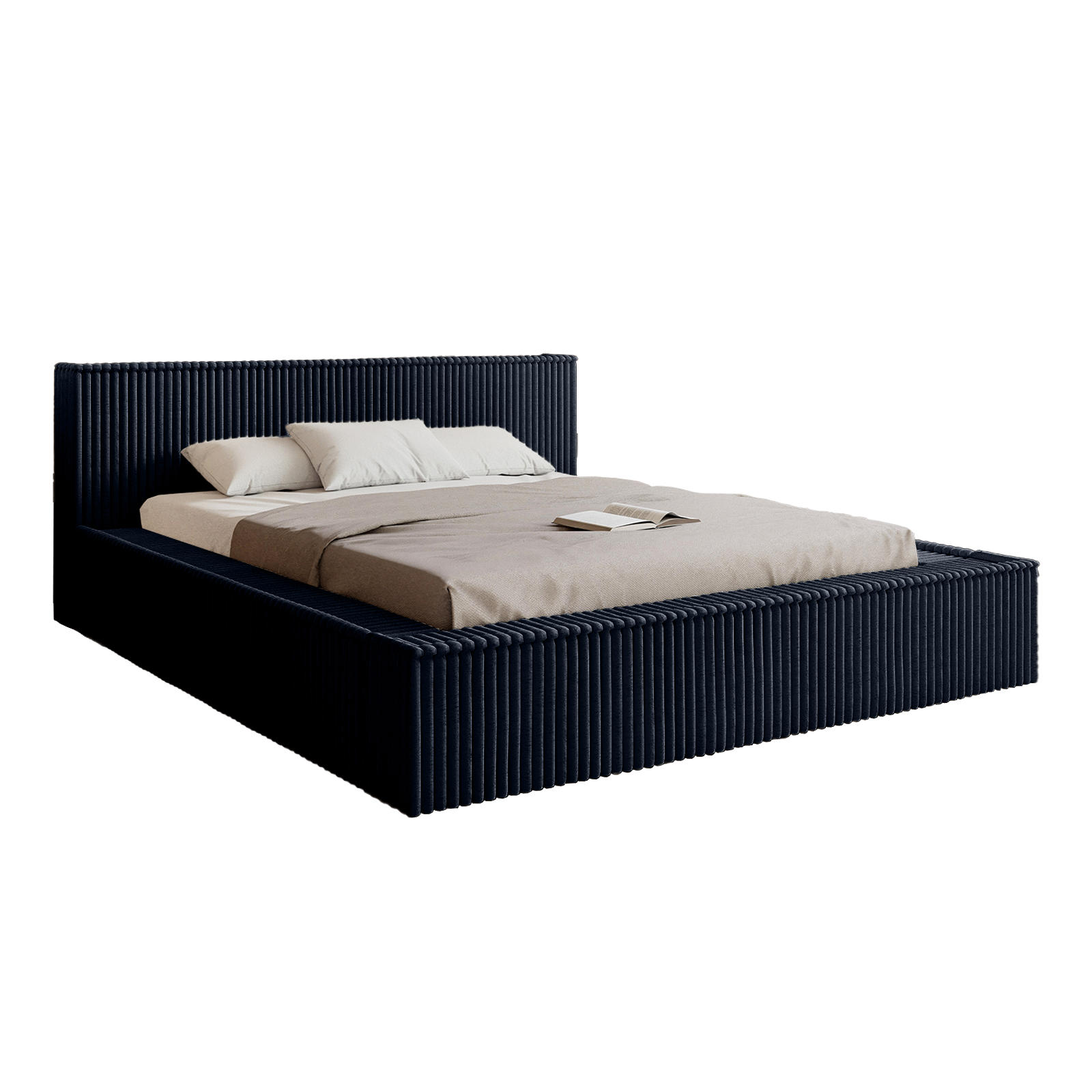 Fedve POLSTRÝ MATRACE ALENZO 200x200 cm, Antracit