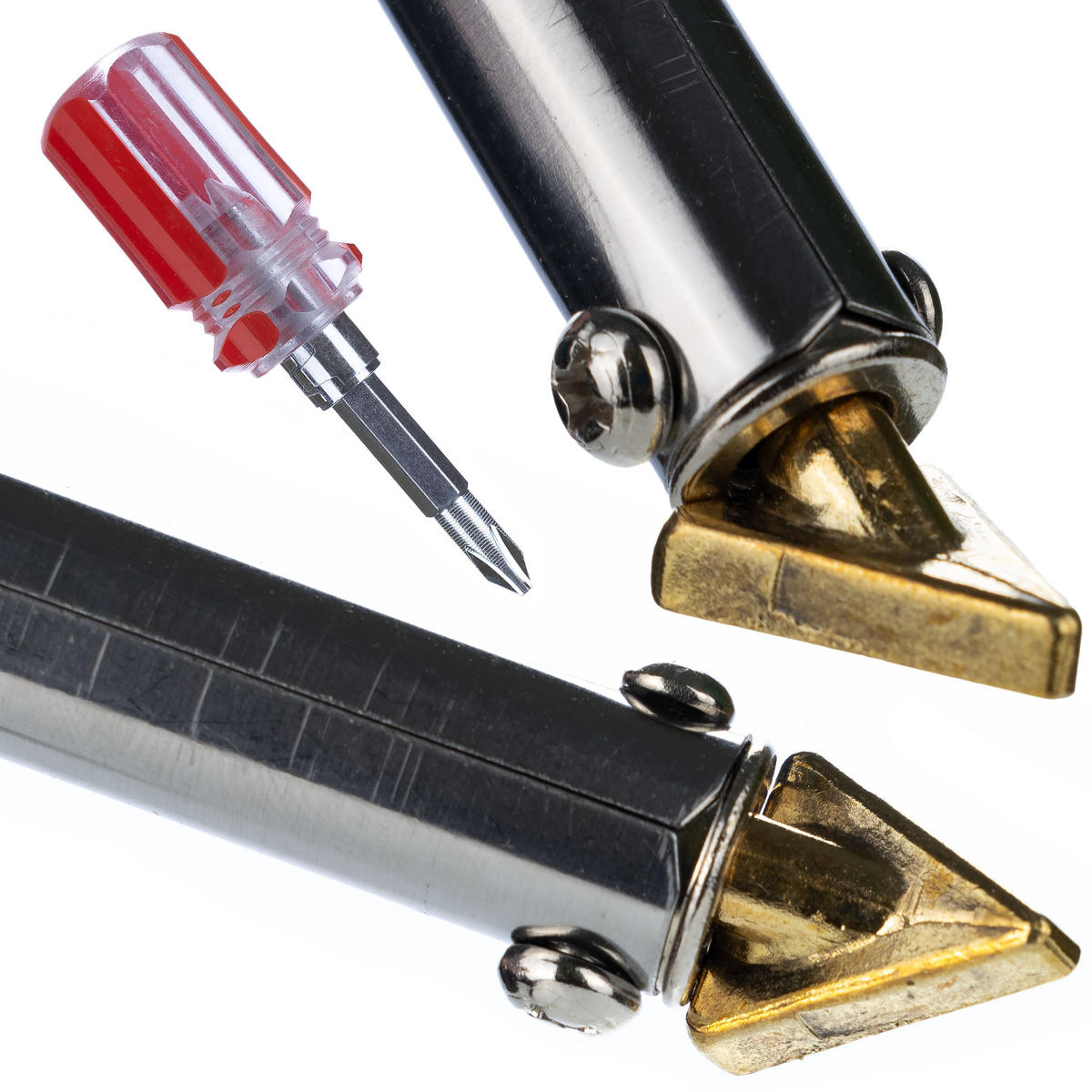 LÖTKOLBEN BL80W Set - 80 W, Kunststoffschweißen, 20x PP-Lötzinn 24,5 cm, Netz, Schleifpapier, Stahlbürste - Multicolor, Kunststoff/Metall (10/10/10cm)