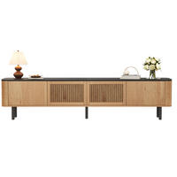 TV-SCHRANK 190/35/45 cm mit Gittertüren und viel Stauraum, Eichefarben - Braun, Holzwerkstoff (190/45/35cm) - Redom