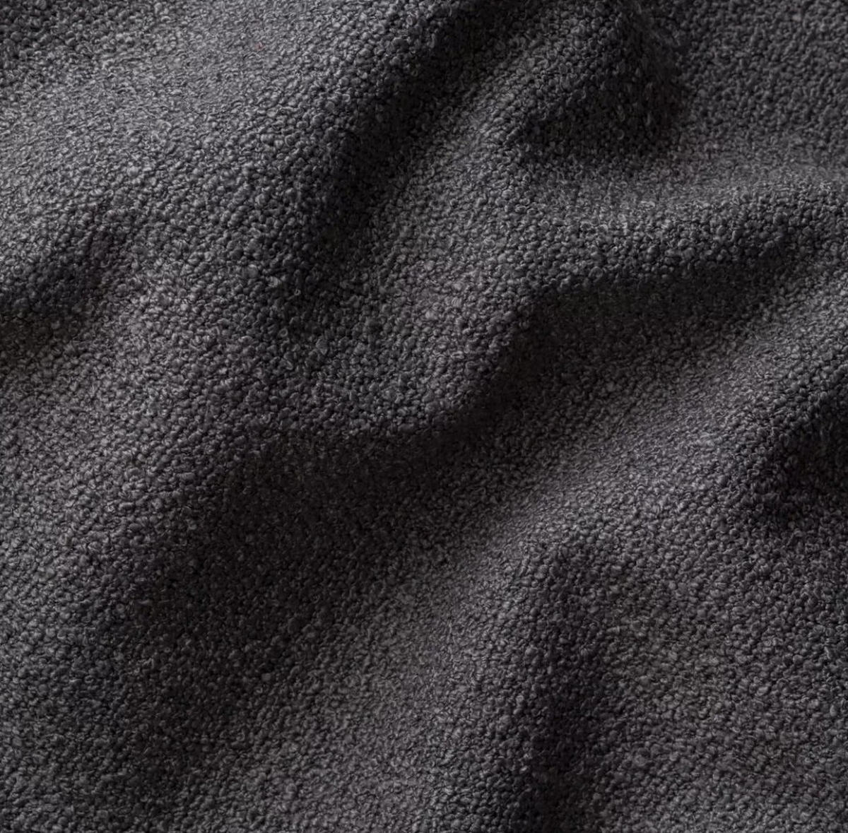 ECKSOFA Designer, Sofa U Form MODENA Stoff Loop Graphit - Graphitfarben, Holz/Textil (299/165cm) - Kaiser Möbel