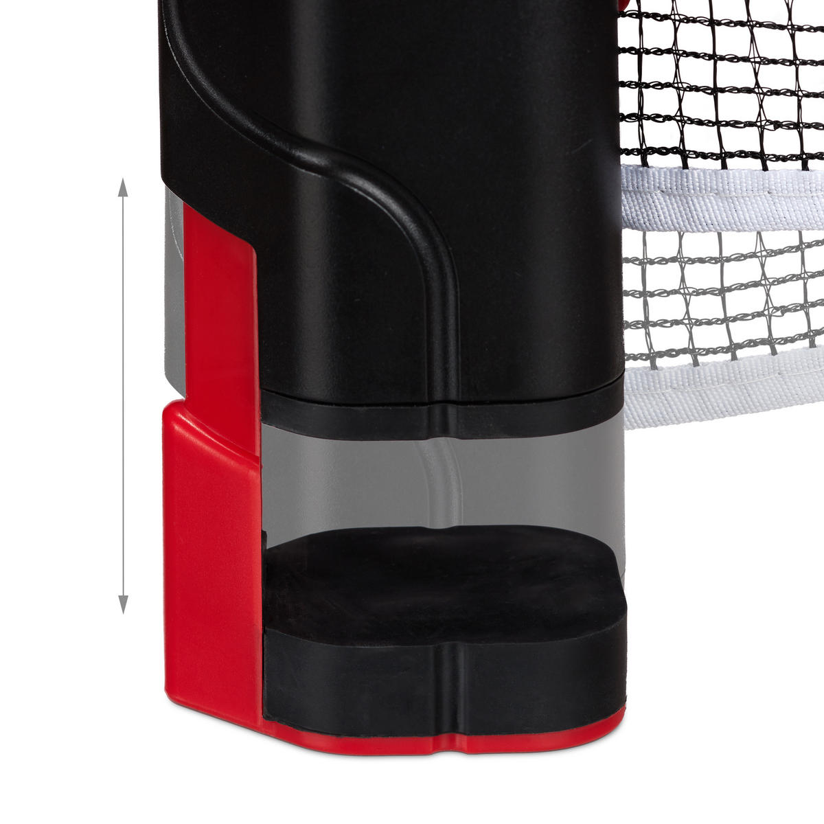 TISCHTENNISNETZ - Schwarz, Kunststoff (183/5cm) - Relaxdays