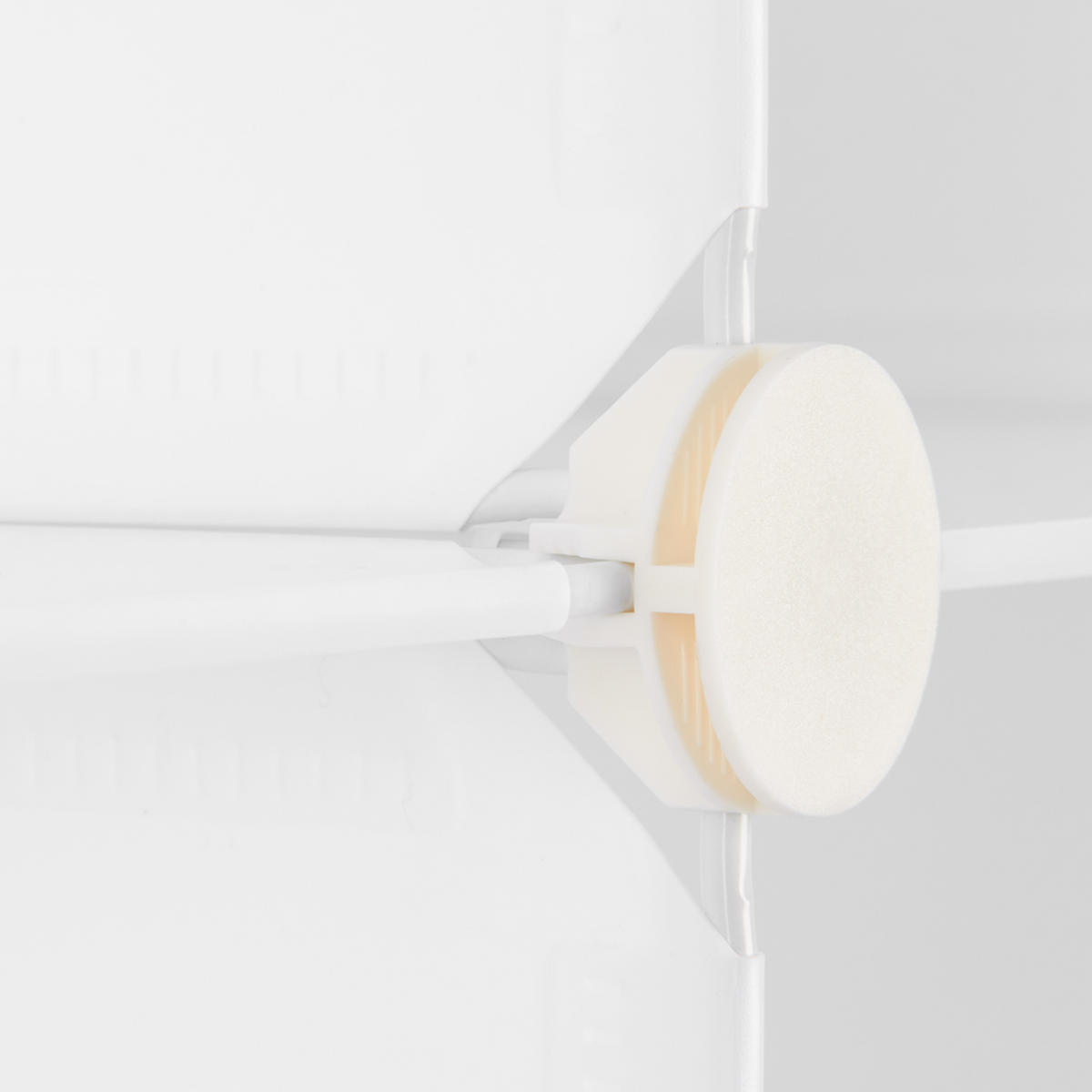 STECKREGAL - Weiß, Kunststoff/Metall (96/156/32cm) - Relaxdays