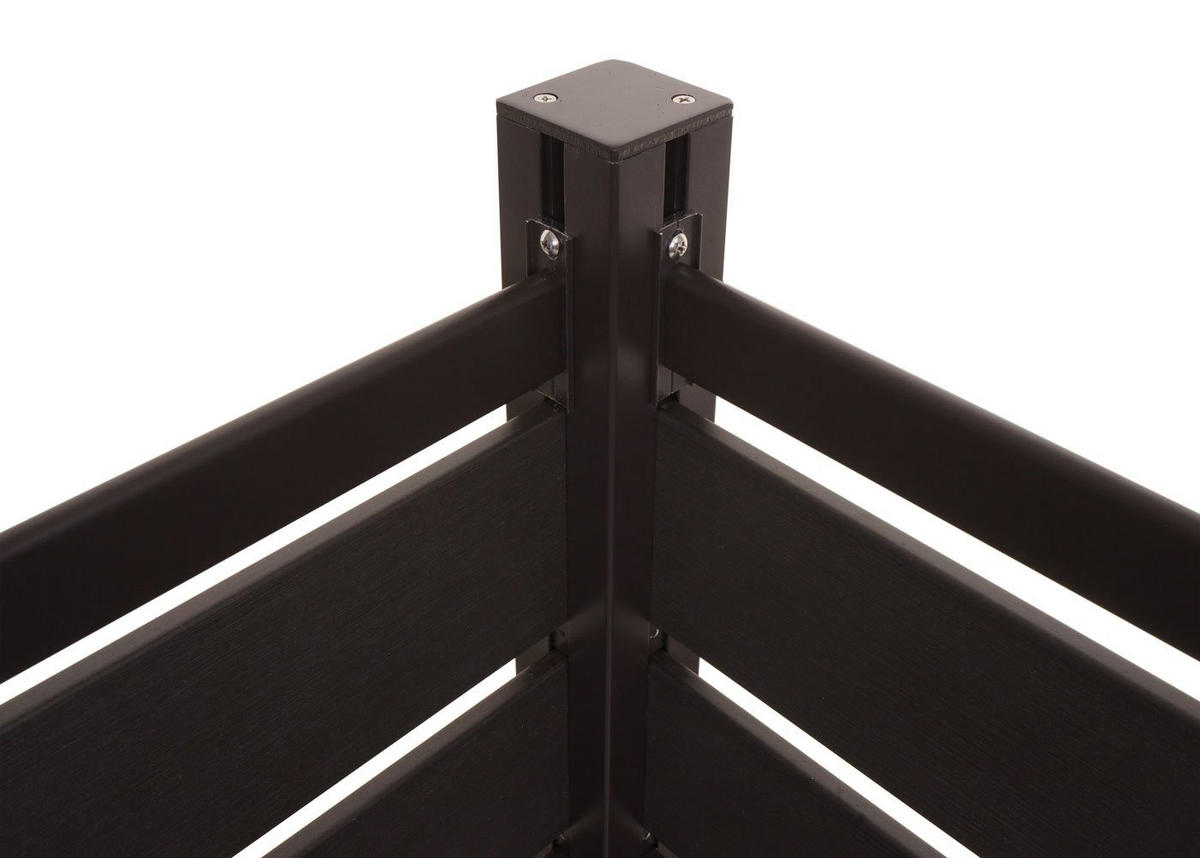 ALU MÜLLTONNEN-ZAUN Anthrazit - Anthrazit, Metall (100/130/6cm) - MCW