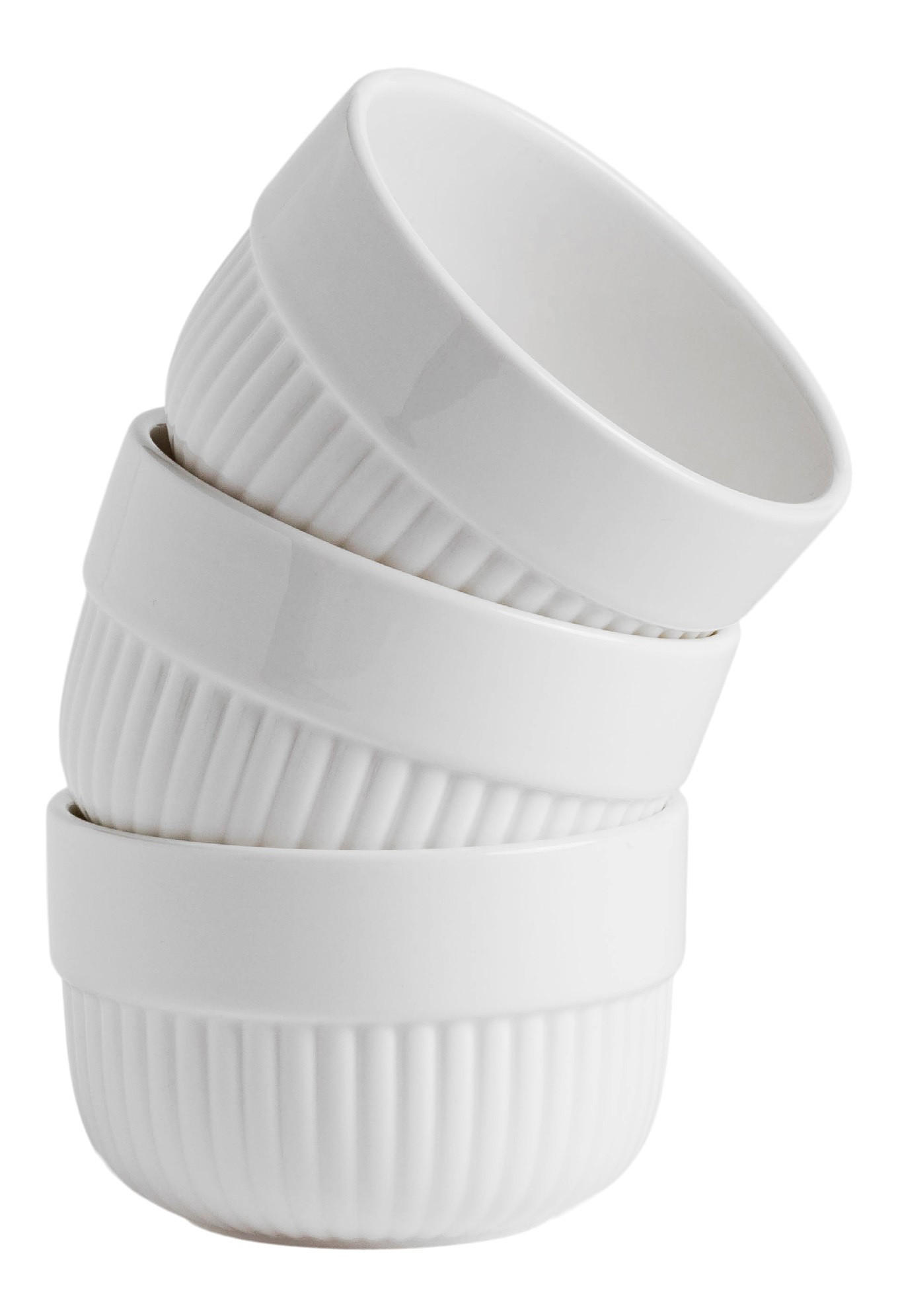 SERVIERSCHALEN-SET Sandino - Weiß, Keramik (8.5/16/8.5cm) - home&you