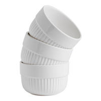 SERVIERSCHALEN-SET Sandino - Weiß, Keramik (8.5/16/8.5cm) - home&you