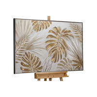 ACRYLBILD HANDGEMALT Gold 122/82 cm - Goldfarben/Braun, Textil (122/82cm) - KUNSTLOFT