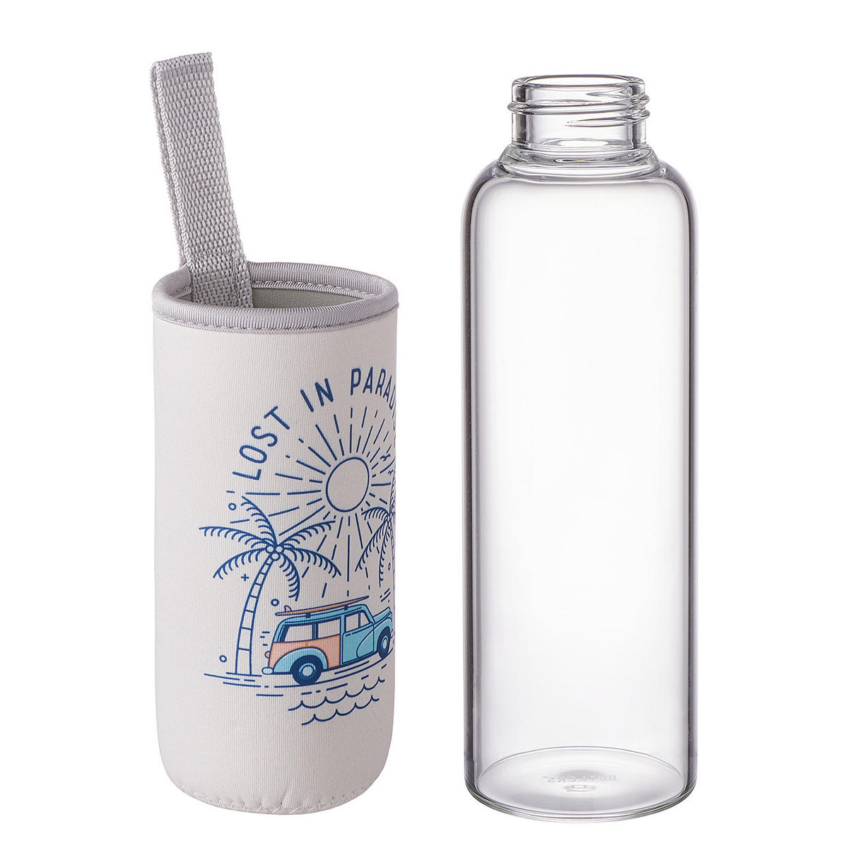 TRINKFLASCHE Smoothie 500 ml - Beige, Glas (0.5L) - Butlers