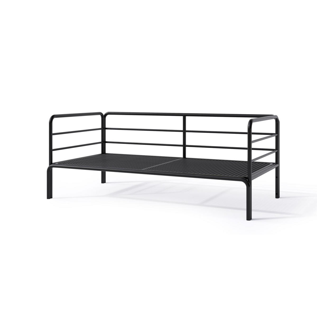 GARTEN-SOFA Worcully Anthrazit/Schwarz - Anthrazit, Textil (150/80/80cm) - Selsey