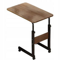 COMPUTERTISCH, braun, 60/40/68-83 cm - Schwarz/Braun, Holz (40/60/83cm) - MUVU