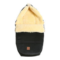 LAMMFELL-BABYSCHALENFUSSSACK Filia Cord, dark grey - Dunkelgrau, Fell (38/5/80cm) - Kaiserbaby