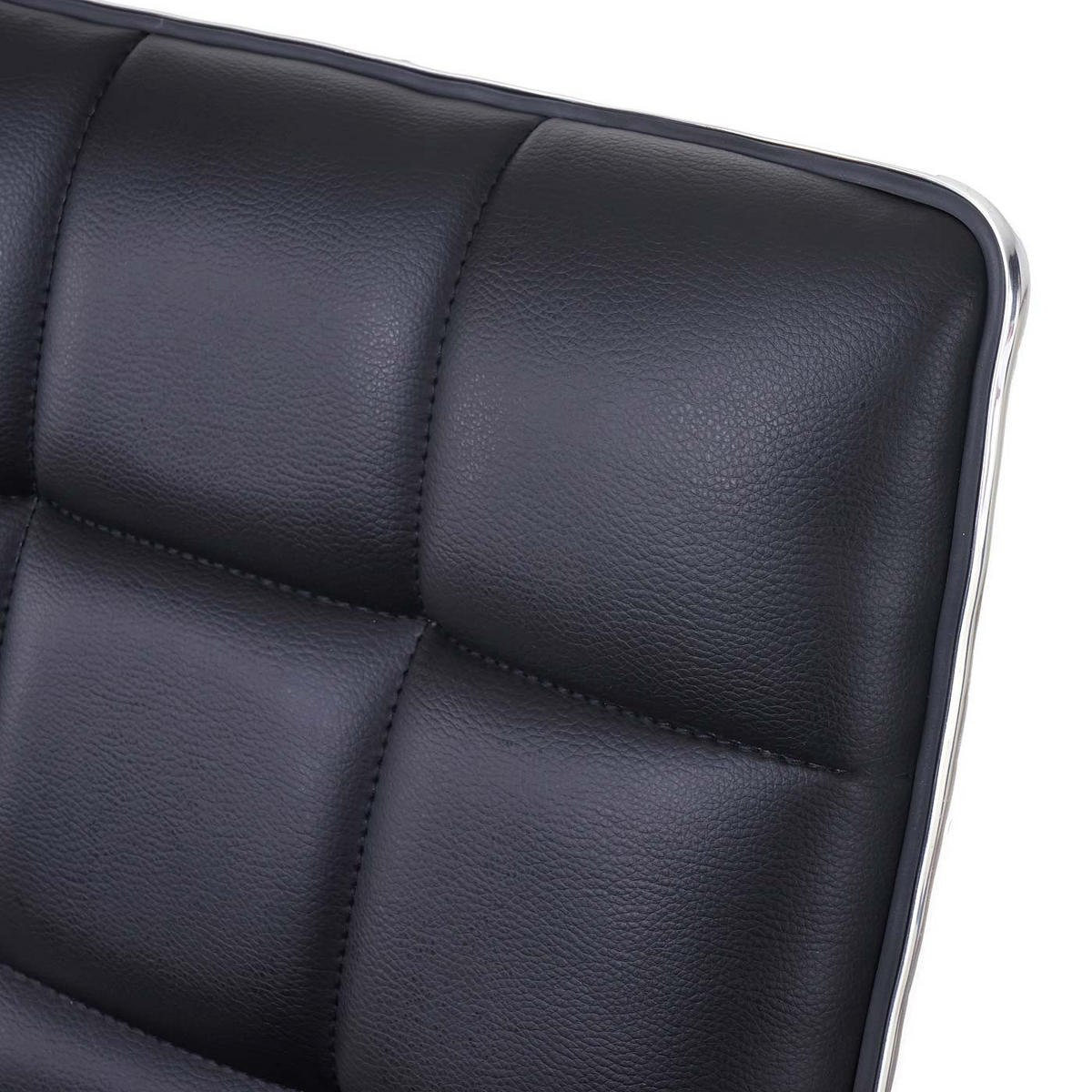 ESSZIMMERSTUHL 103x43x54cm Sitzhöhe 41cm Kunstleder Schwarz - Schwarz, Kunststoff (43/103/54cm) - CHEFGASTRO