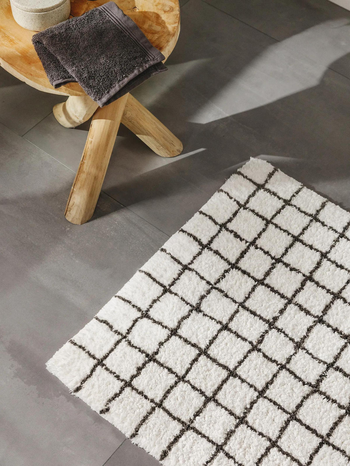 BADEMATTE Wavu Weiß 60x100 cm - Weiß, Textil (60/100cm) - benuta Nest