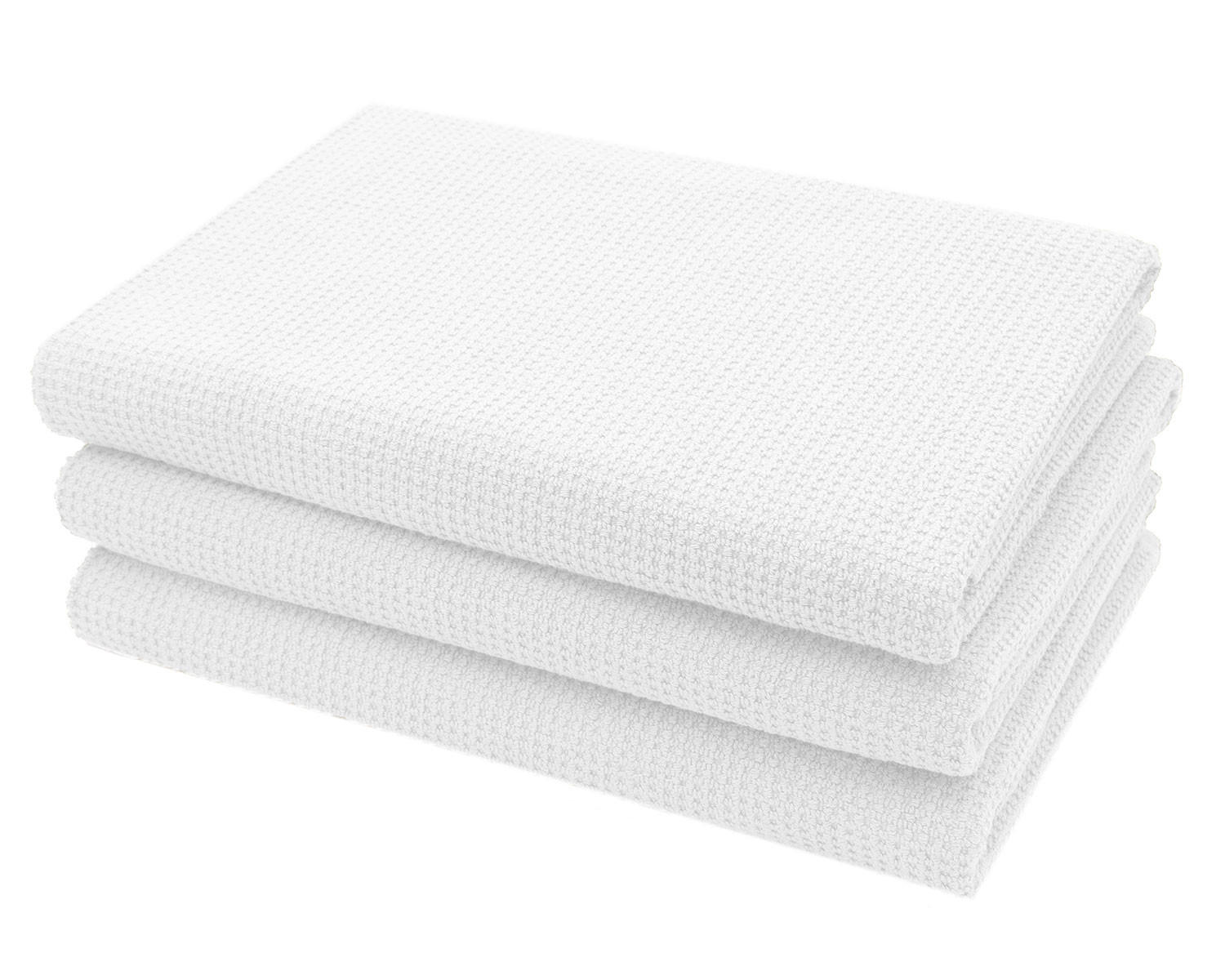 DUSCHTÜCHER, 3er-Set, 70x140 cm, 100% Baumwolle, Weiß - Weiß, Textil (70/140cm) - Zollner