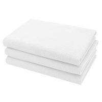 DUSCHTÜCHER, 3er-Set, 70x140 cm, 100% Baumwolle, Weiß - Weiß, Textil (70/140cm) - Zollner