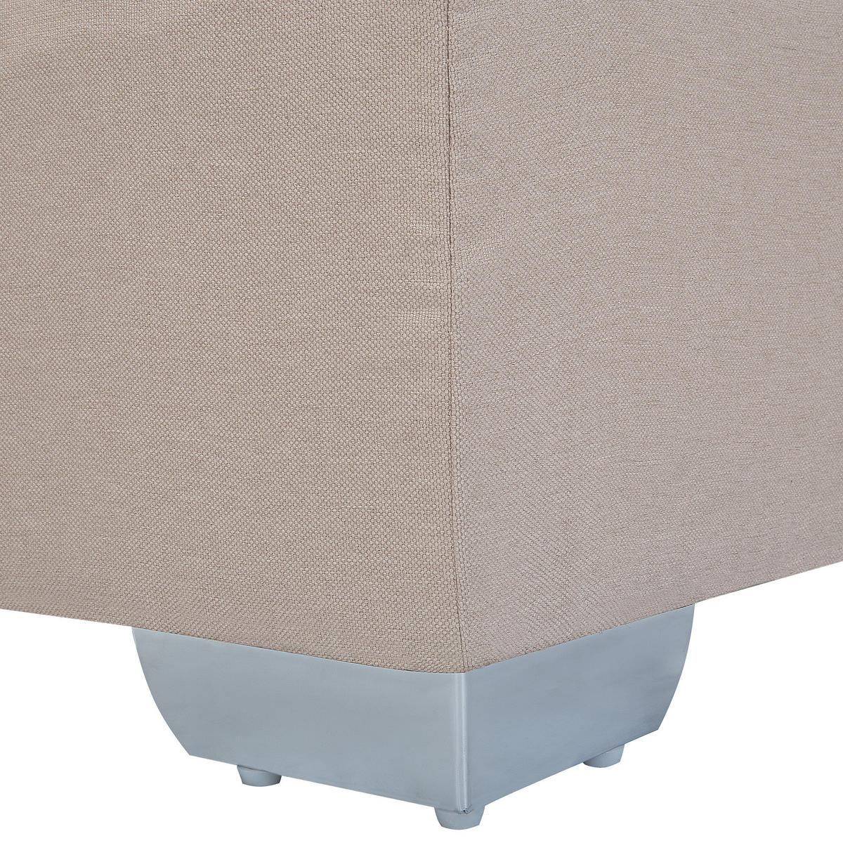 BOXSPRINGBETT 90/200cm Sandbeige Admiral - Beige, Textil (90/200cm) - Beliani