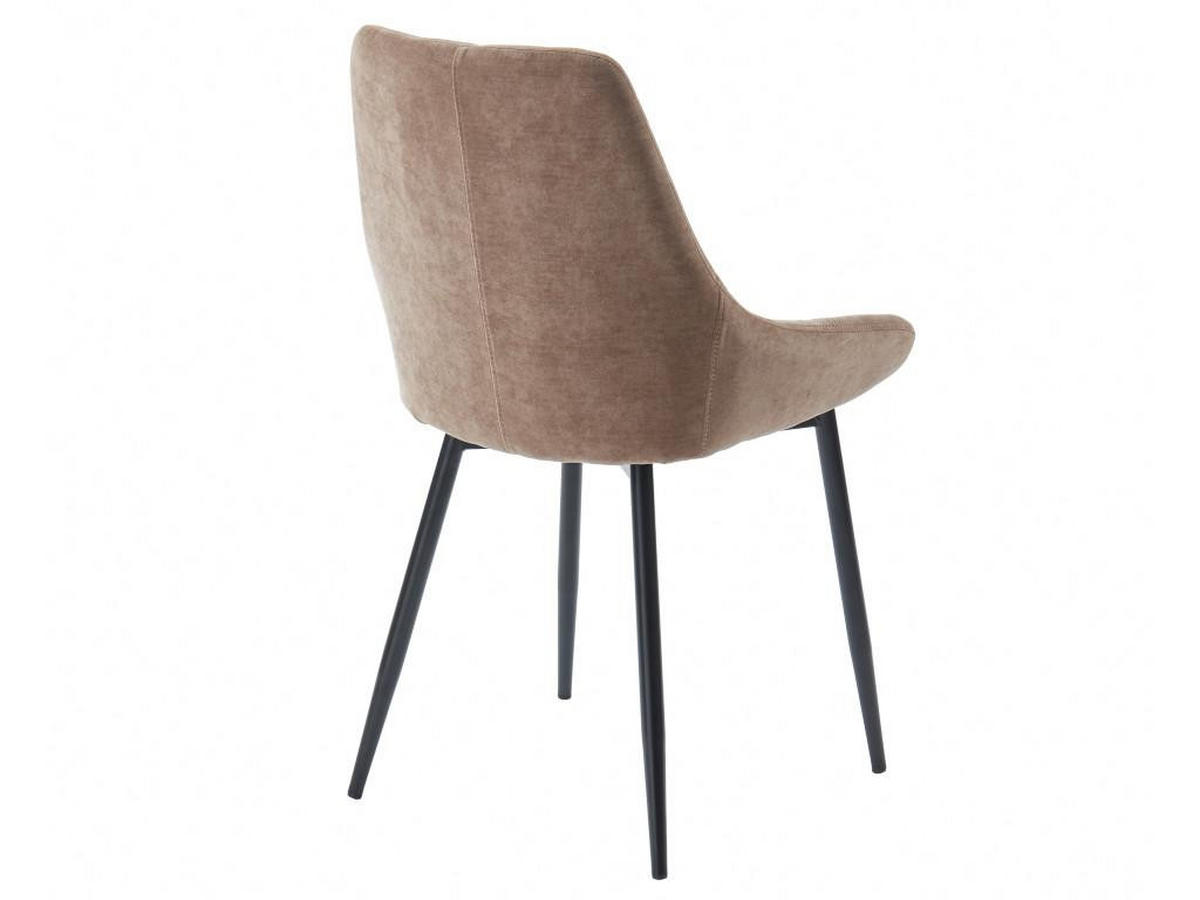 STUHL 2er-Set - Stoff - Braun - MASURIE - Braun, Textil (56/85.5/49cm) - Vente-Unique