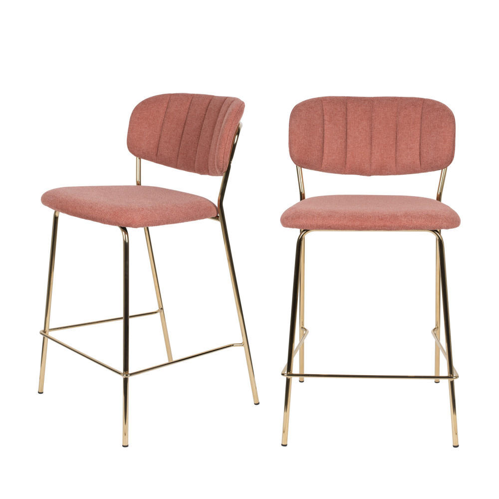 BARHOCKER - Rosa - 2er-Set - Pink, Textil (48/89/54cm) - Drawer