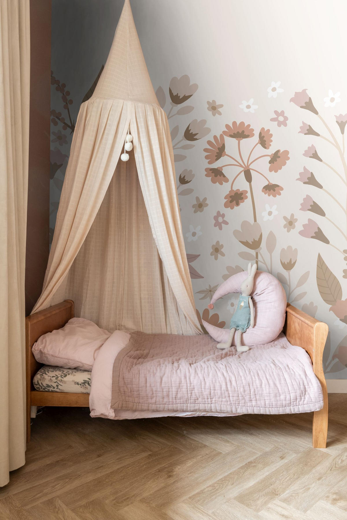 FOTOTAPETE Blumen 200 x 279 cm - Beige, Papier (200/279cm) - ESTAhome