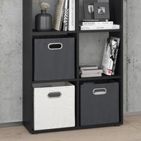 RAUMTEILER Scutum Schwarz 143 x 72 cm - Schwarz, Holzwerkstoff (143/72/29cm) - Vicco