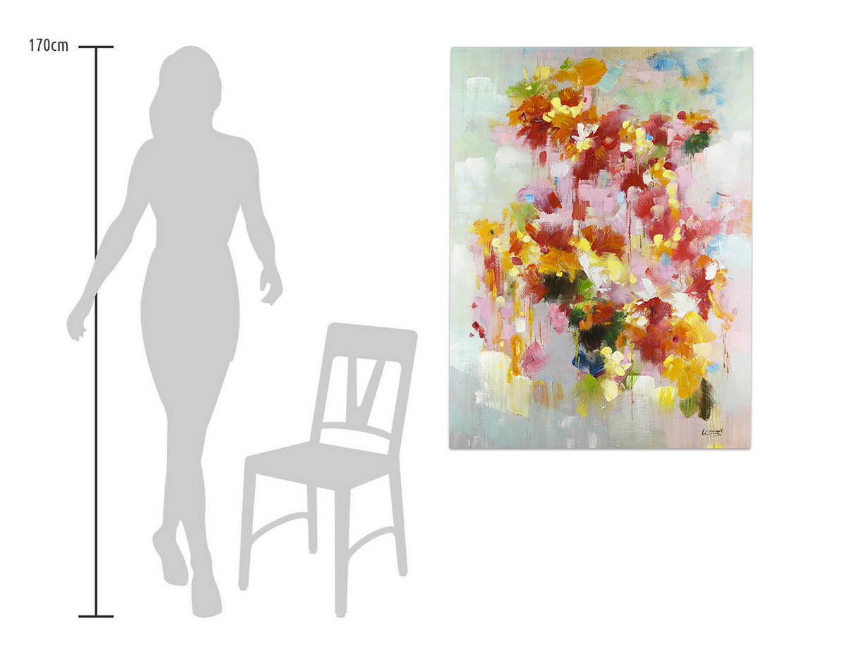 ÖLGEMÄLDE 80/120 cm - Multicolor, Holz/Textil (2.2/120cm) - KUNSTLOFT