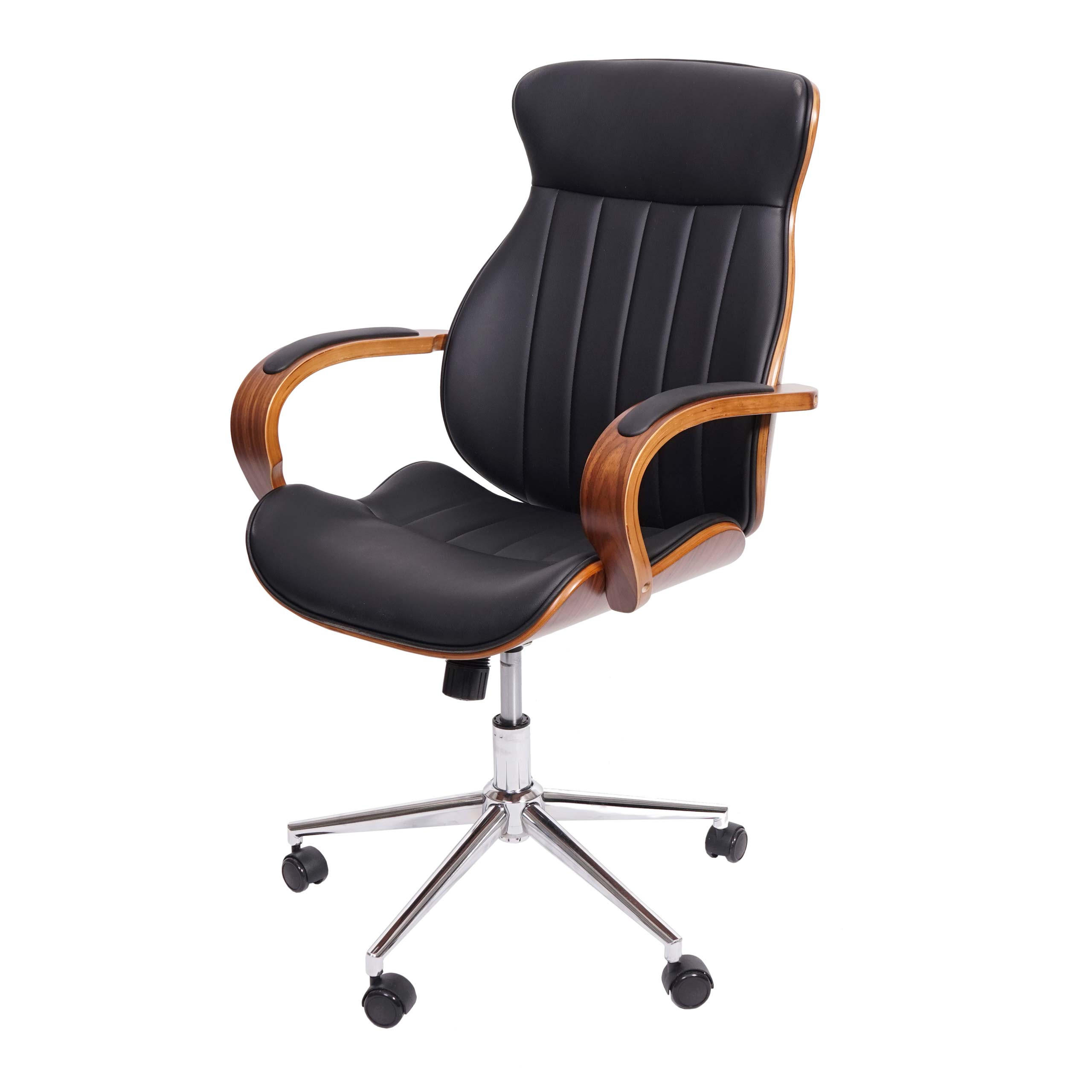 BÜROSTUHL Schwarz - Schwarz, Holz (63/109/64cm) - MCW