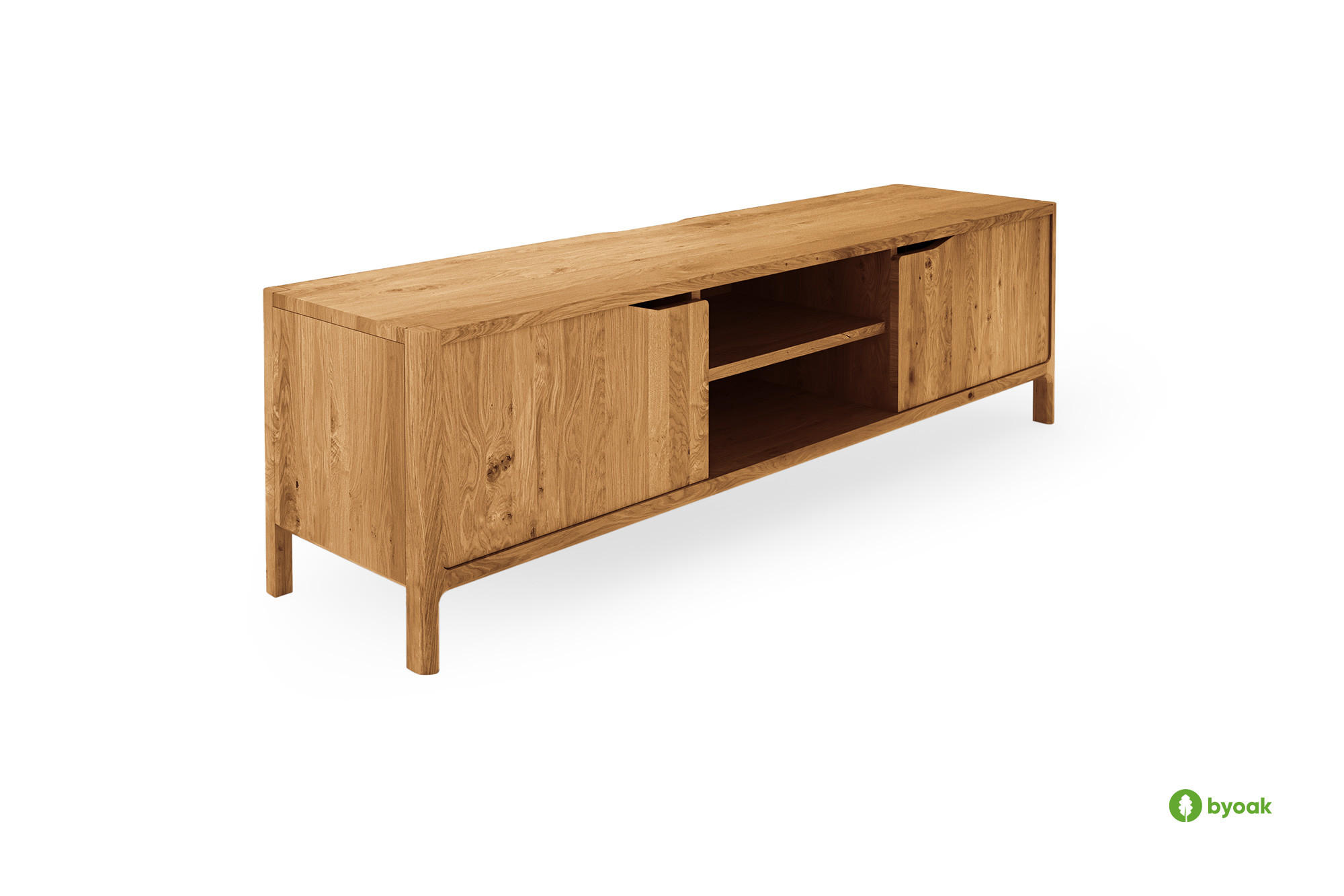 TV-SCHRANK PAUL Wildeiche - Wildeiche, Holz (160/48/50cm) - byoak