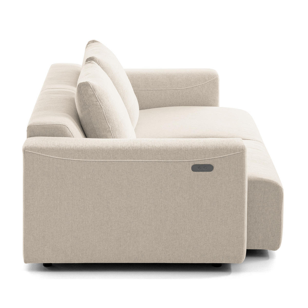 2,5-SITZER SOFA - Webstoff - Beige, Textil (199/83/100cm) - home24