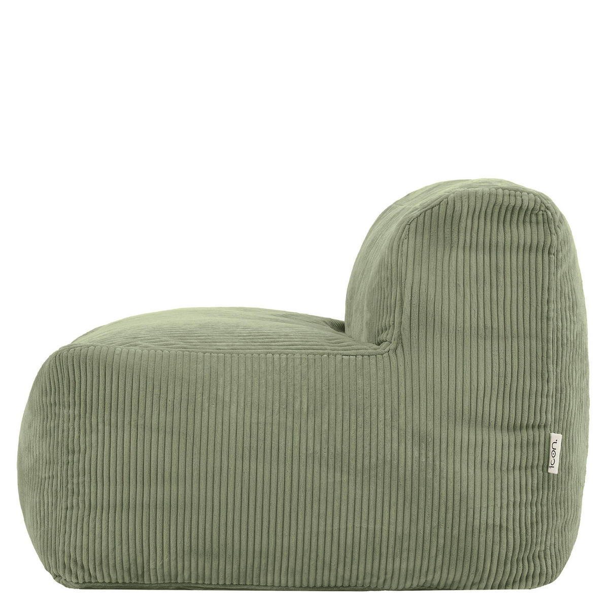 SITZSACK-SESSEL ZEN modular Cord - Grün, Textil (95/68/100cm) - icon