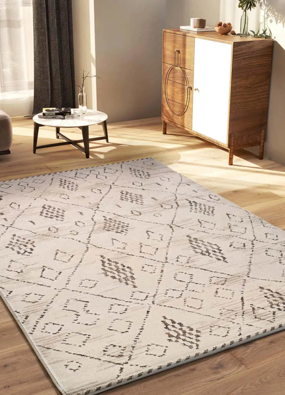 WEBTEPPICH Creme / Braun Ceres 160/235 cm - Creme, Naturmaterialien/Textil (160/235cm) - Atticgo