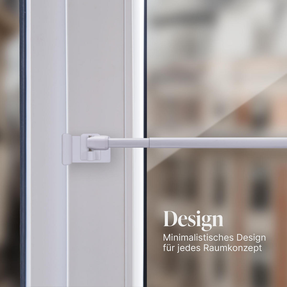 KLEMMTRÄGER für Vitragestangen 8er Pack - Weiß, Kunststoff (2/4/4cm) - Bestlivings
