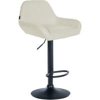 BARHOCKER Stoff creme - Creme/Schwarz, Textil/Metall (51/89/52cm) - CLP