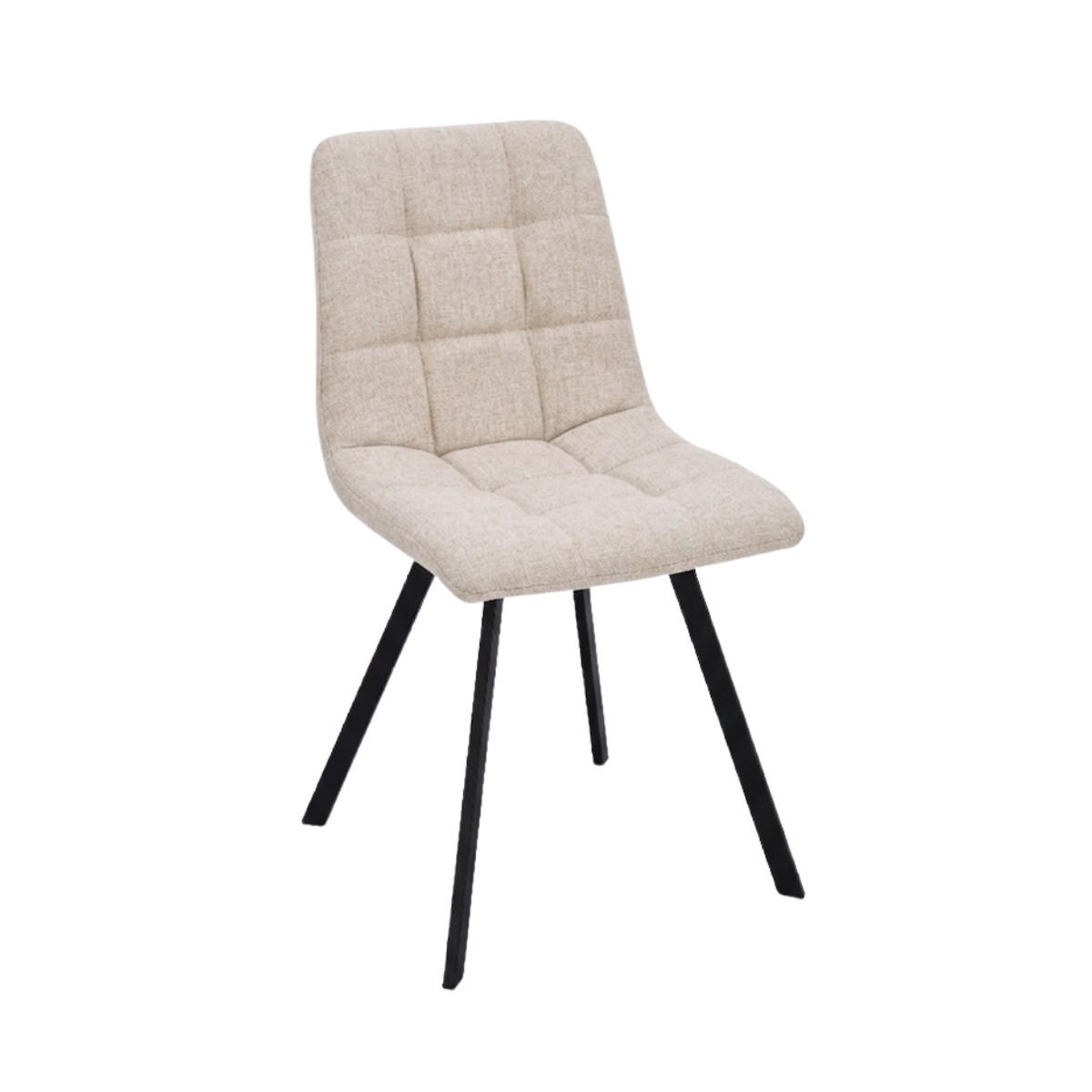 4ER-SET gepolsterte Stühle Chilli 86/55/45 cm - Beige, Holzwerkstoff (46/87/66cm) - Calicosy