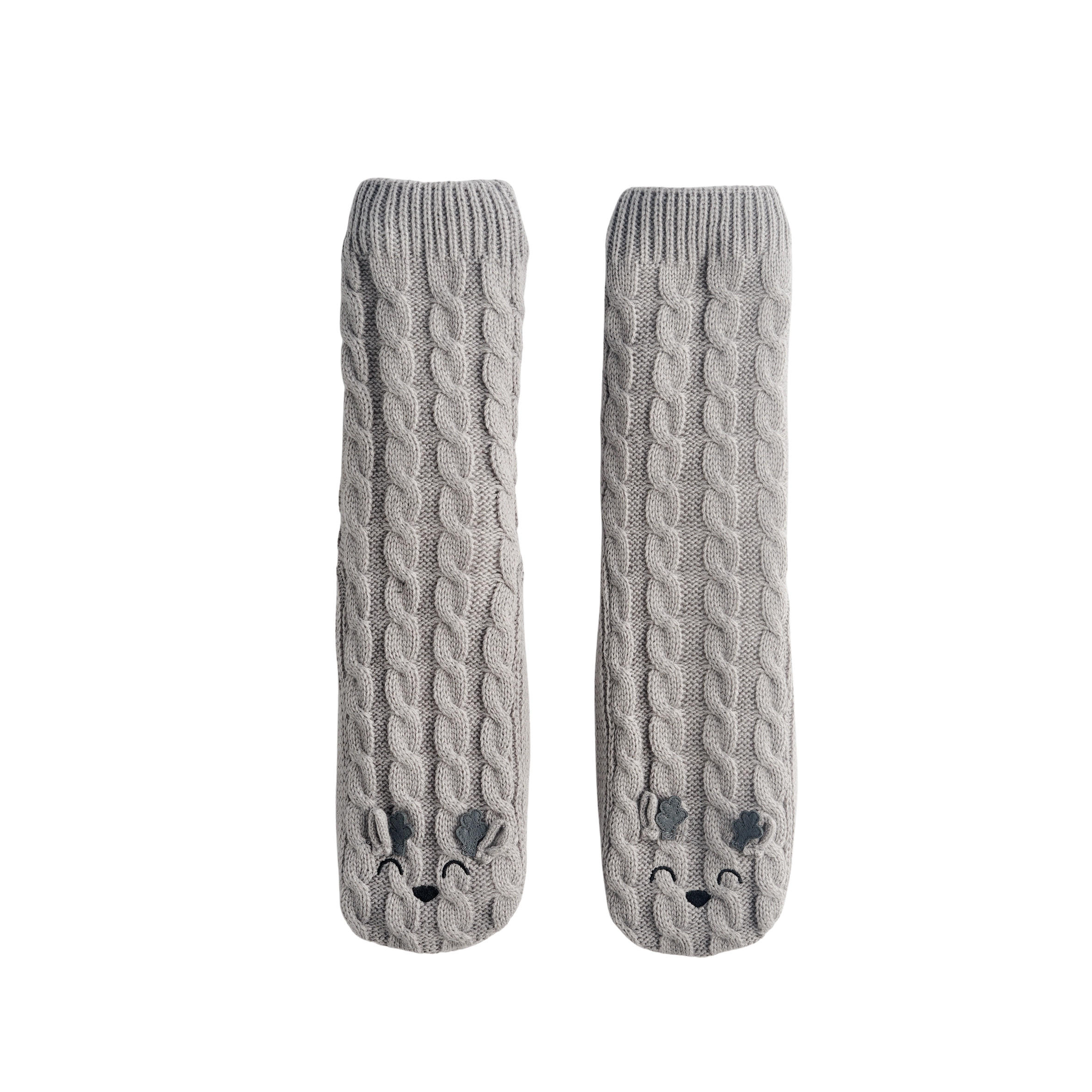 SOCKEN Renneso, Grau, 11x44x5cm, Warm Christmas Weihnachtsdeko - Grau, Textil (11/1/43.5cm) - home&you