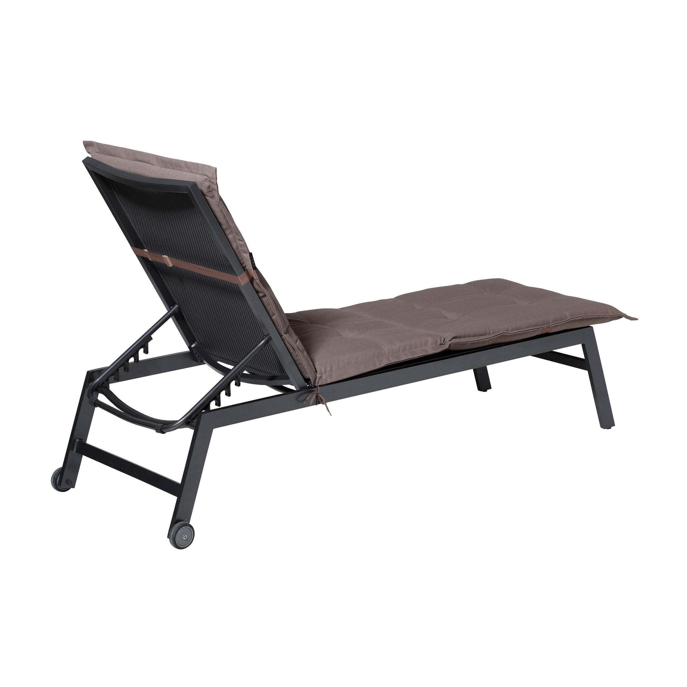 LIEGENAUFLAGE Panama 200/65 cm - Braun, Textil (60/7/200cm) - Madison