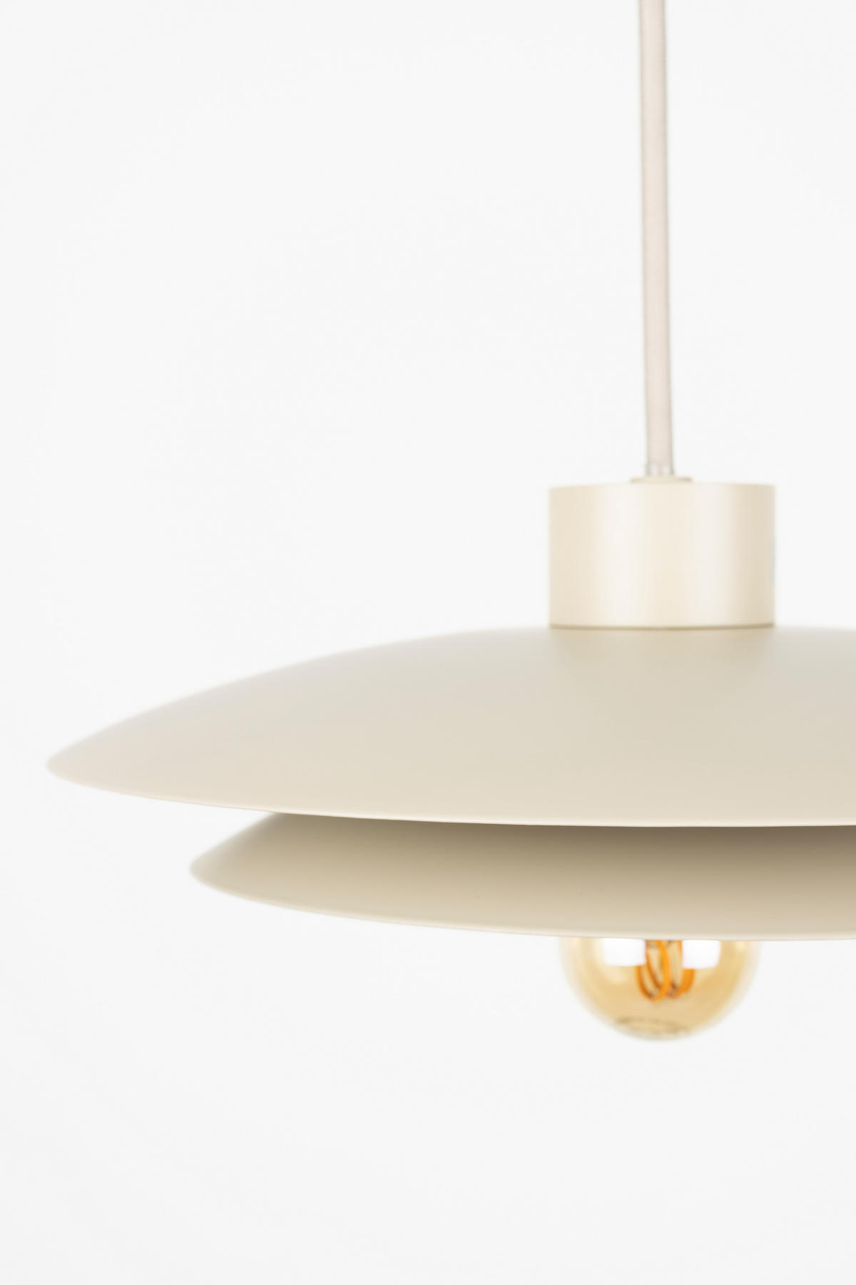 HÄNGELAMPE Wubbo - Beige - 26.5/26.5/160 cm - Beige, Metall (26.5/26.5/160cm)