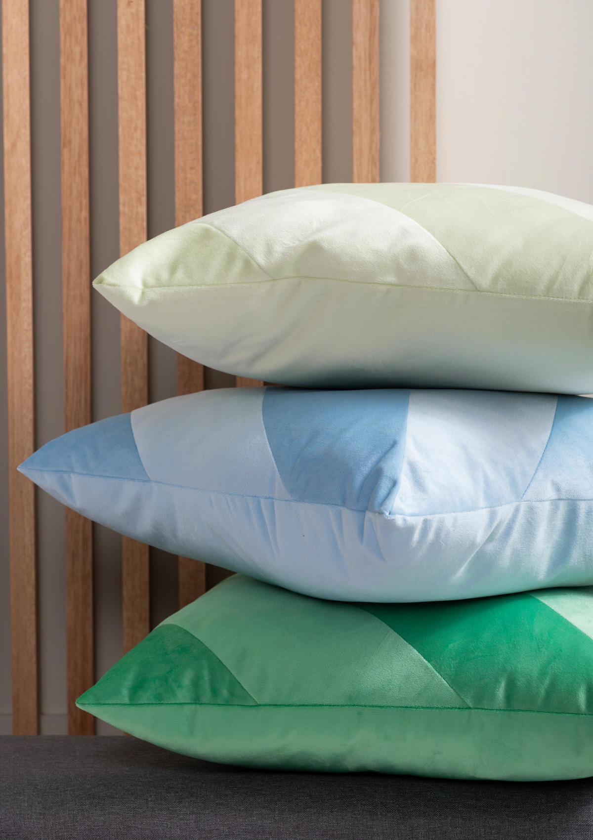 DEKOKISSEN Tono 45/45/7 cm - Blau, Kunststoff (45/45cm) - Present Time