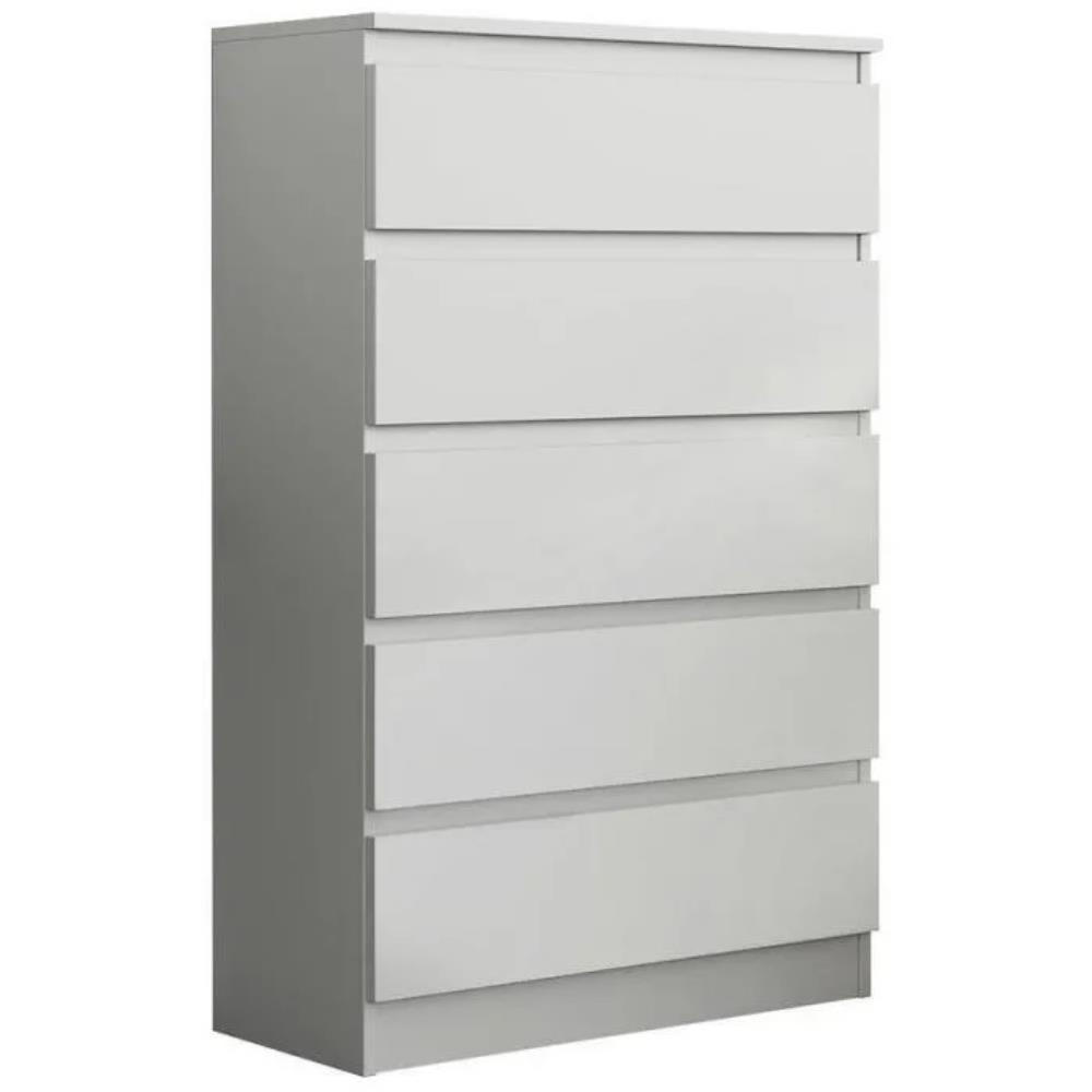 KOMMODE Aura I 70/33/112 weiß - Weiß, Holzwerkstoff (70/112/33cm) - Beautysofa