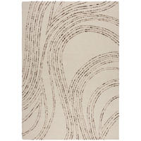 WOLLTEPPICH Abstrakt-Wirbel, handgetuftet, naturfarben HUMBER, Natur-Braun 160x230 cm - Naturfarben, Textil (160/230cm) - KADIMA DESIGN