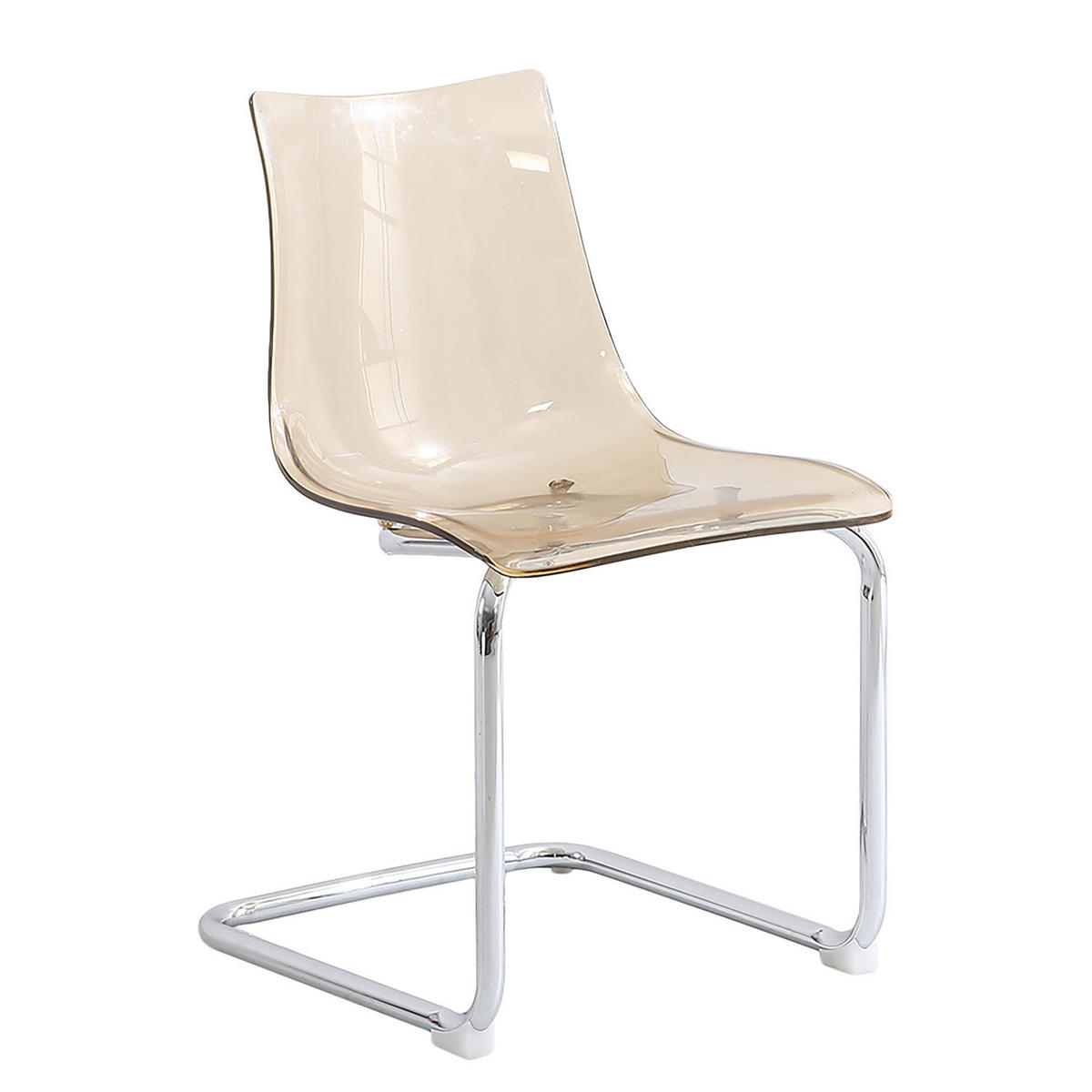 FREISCHWINGER - 2er-Set - Kunststoff / Eisen - Bernsteinfarben, Kunststoff/Metall (47/82/51cm) - home24