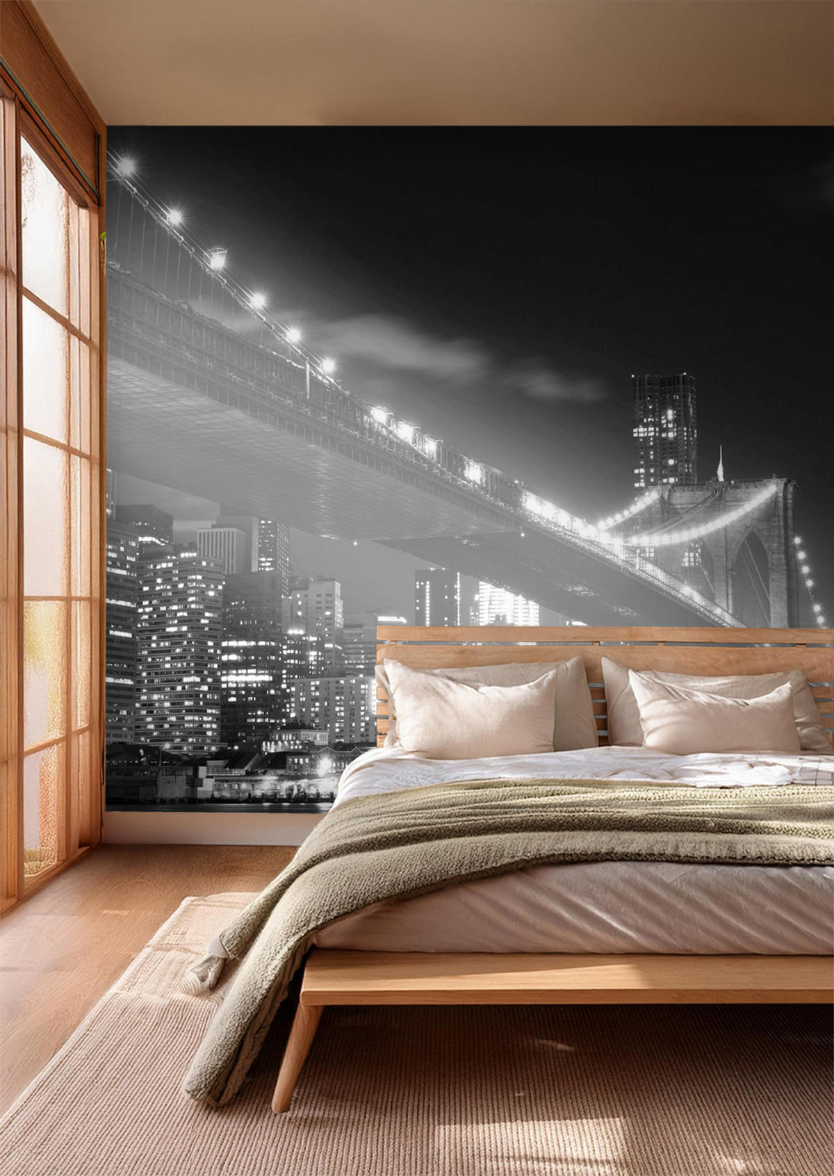 FOTOTAPETE New York 360 x 254 cm - Schwarz, Papier (360/254cm) - Sanders & Sanders
