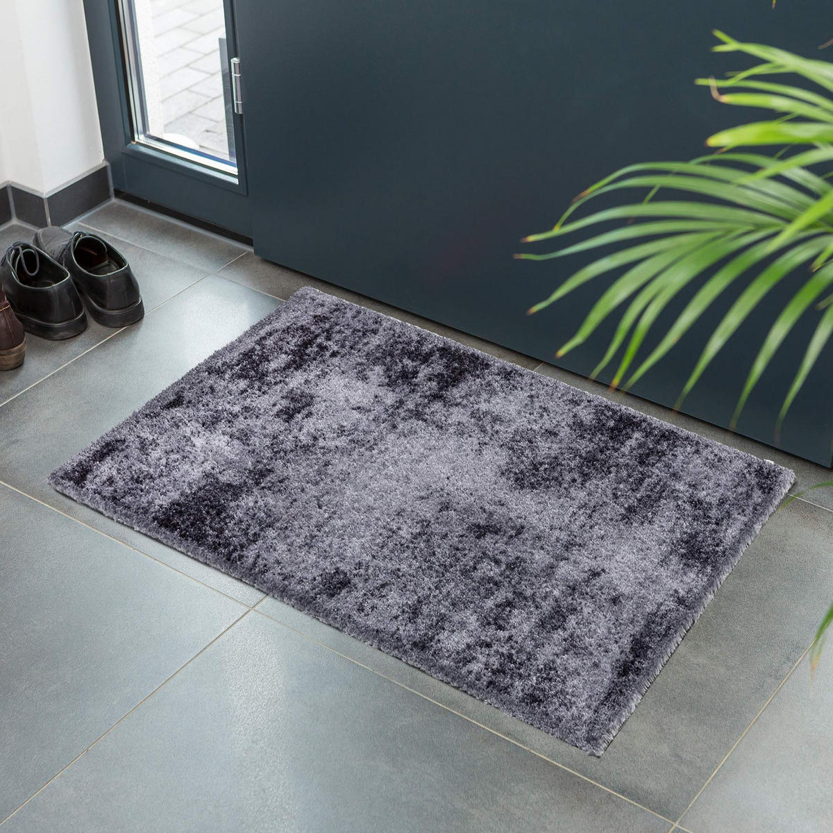 TEPPICH LÄUFER PURE & SOFT - Grau, Textil (50/70cm) - Astra